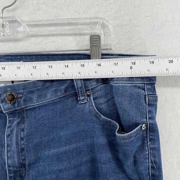 Lane Bryant Pants Women's 18S Blue Denim Flex Magic Waistband Midrise Straight - Picture 3 of 9